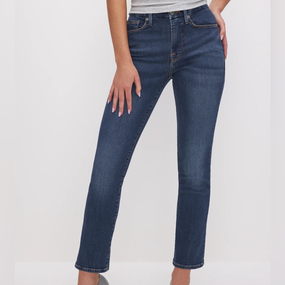 GOOD AMERICA GOOD LEGS STRAIGHT JEANS